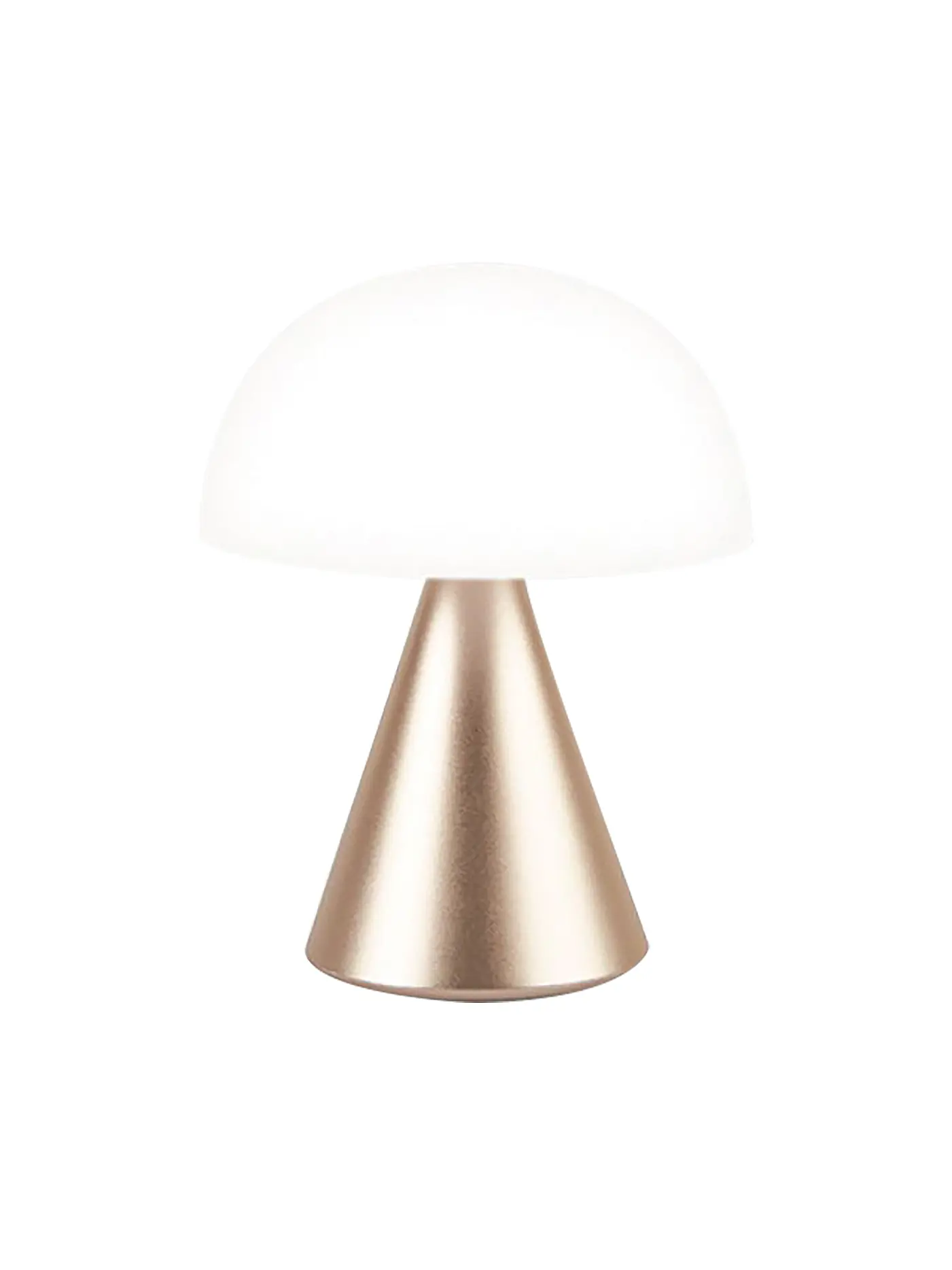 LEXON | LED Lampe MINA L 17cm Orange | gold